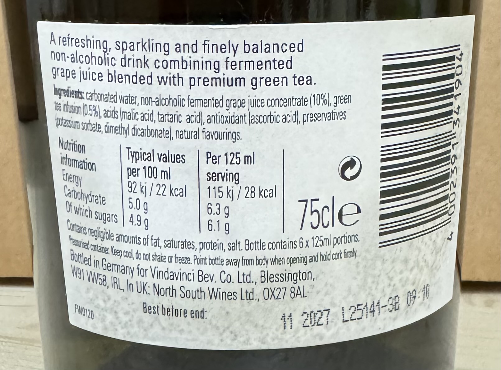 FIZZERO SPARKLING WHITE – Bild 2